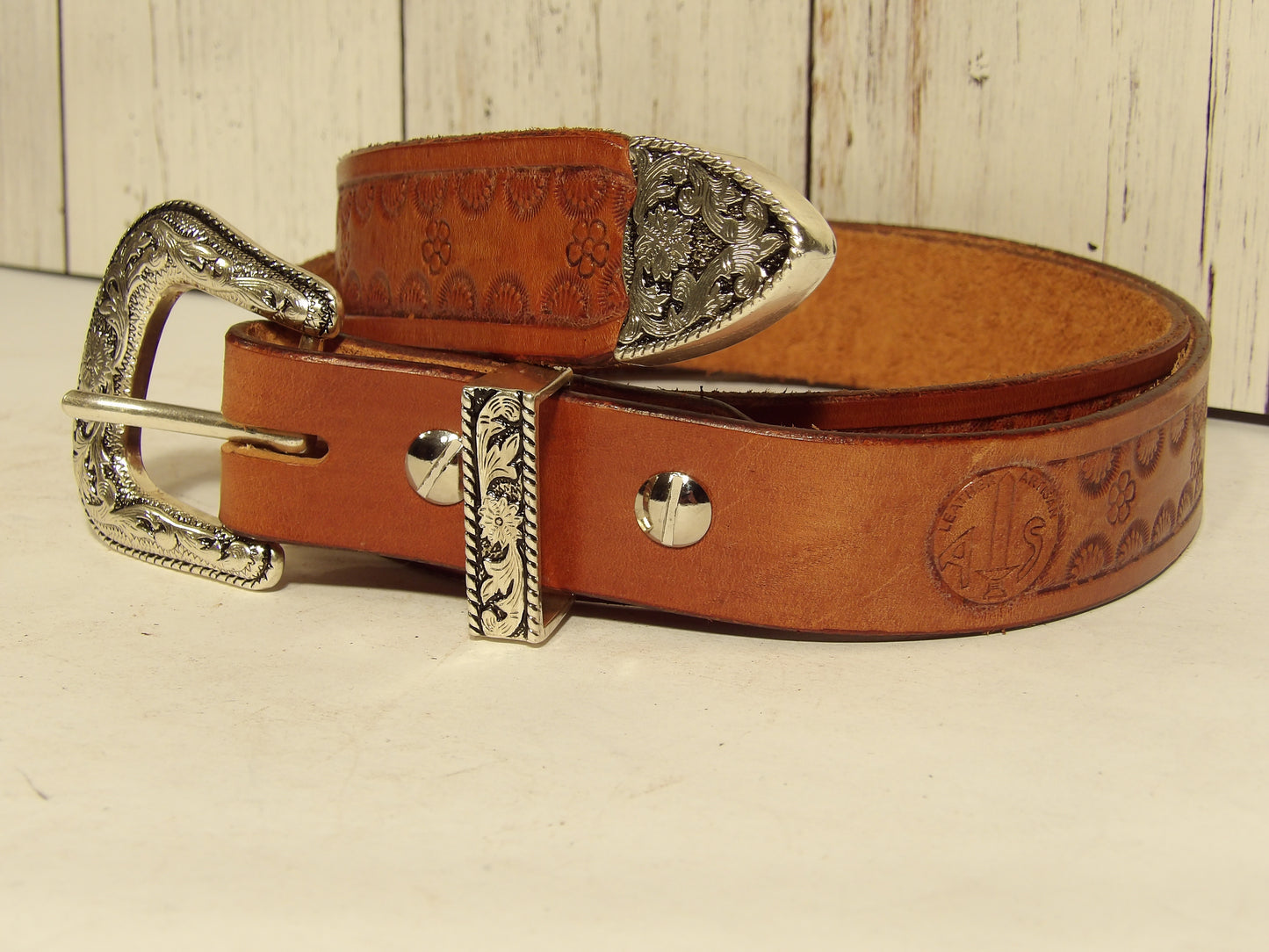 Cinturon vaquero para dama/ Girl western leather belt