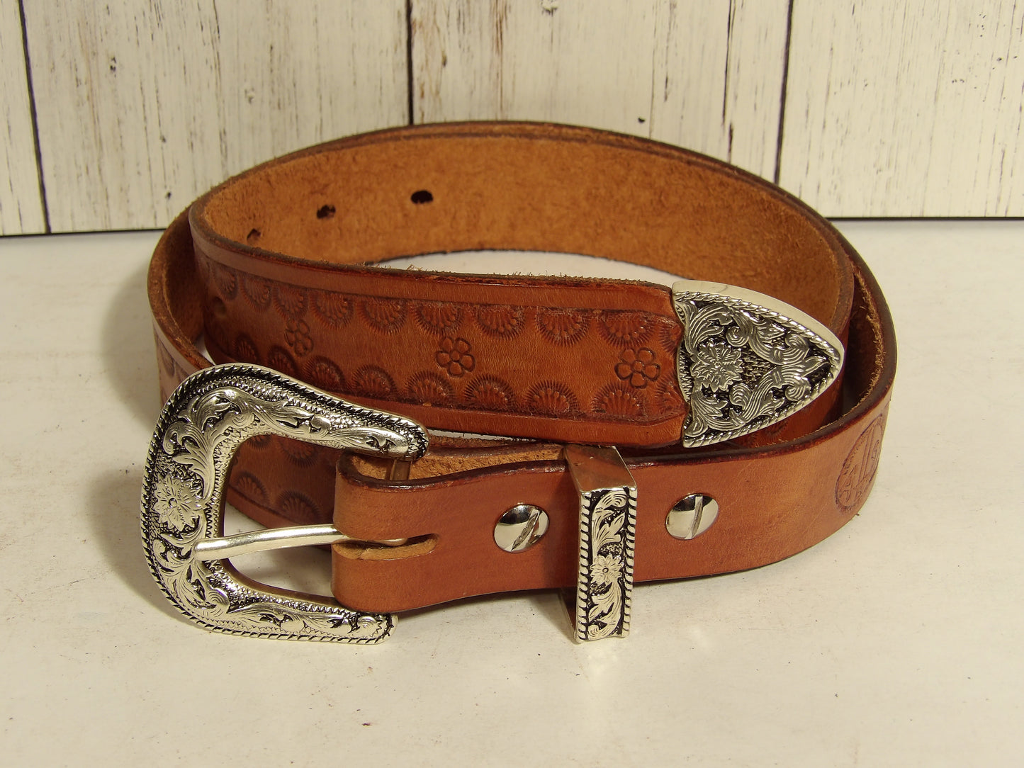 Cinturon vaquero para dama/ Girl western leather belt