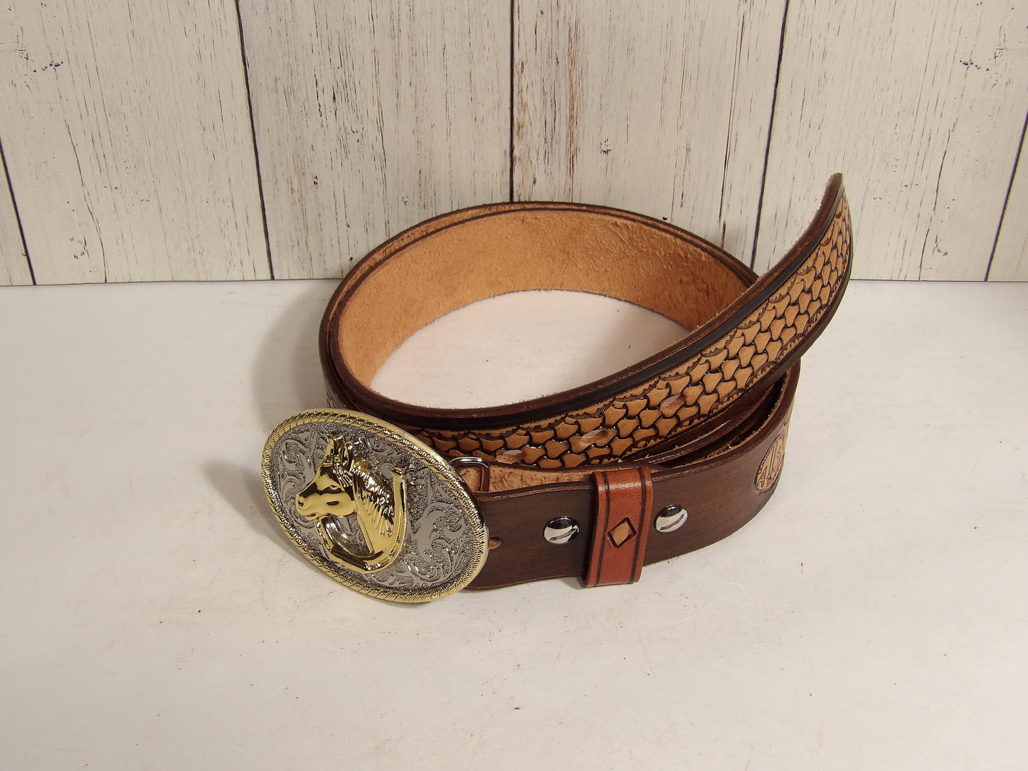 Cinturon Vaquero para hombre / Cowboy leather belt for Men