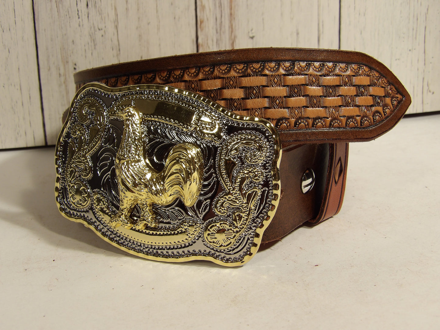 Cinto Vaquero para Hombre / Cowboy Belt for Men ( Hand Stamped )