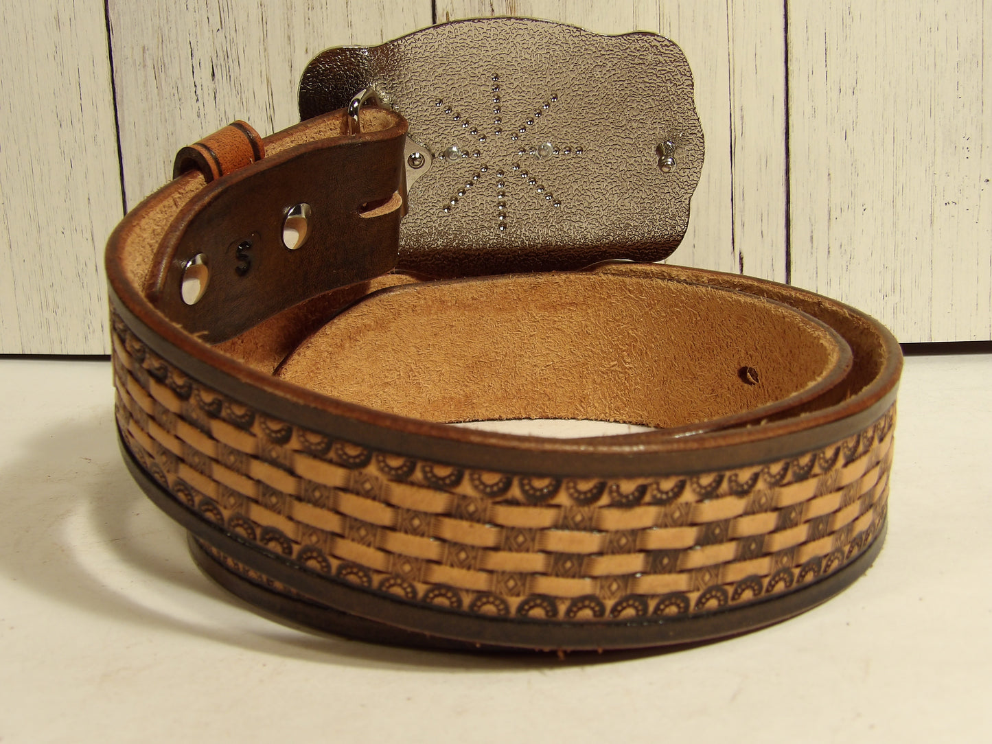 Cinto Vaquero para Hombre / Cowboy Belt for Men ( Hand Stamped )