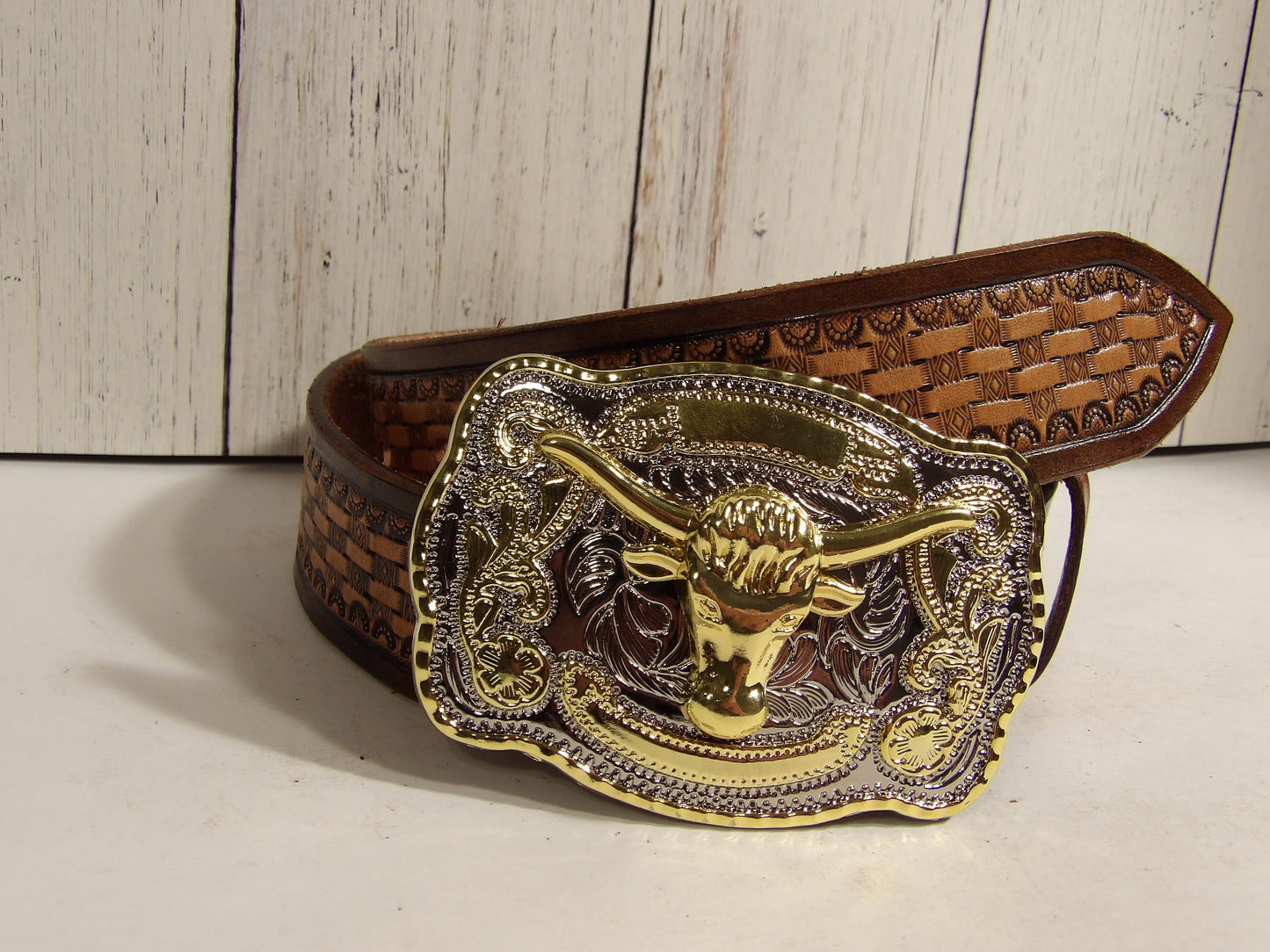 Cinturon Vaquero para Hombre / Cowboy Belt for men ( Hand Stamped )