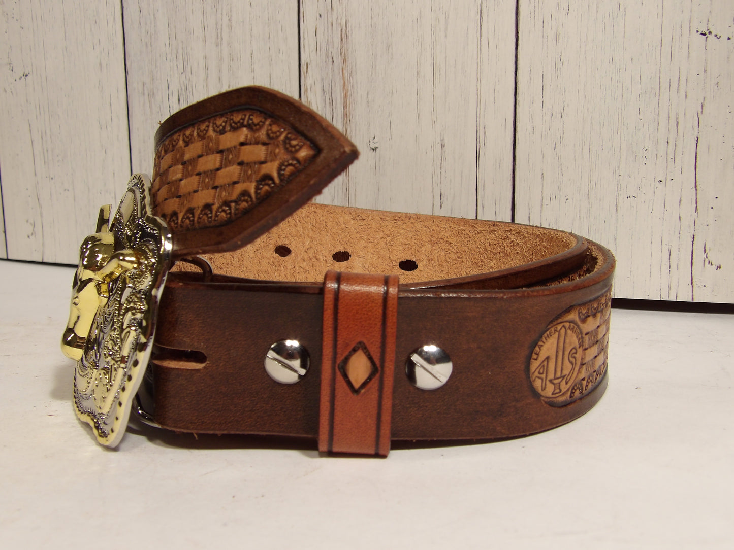 Cinturon Vaquero para Hombre / Cowboy Belt for men ( Hand Stamped )