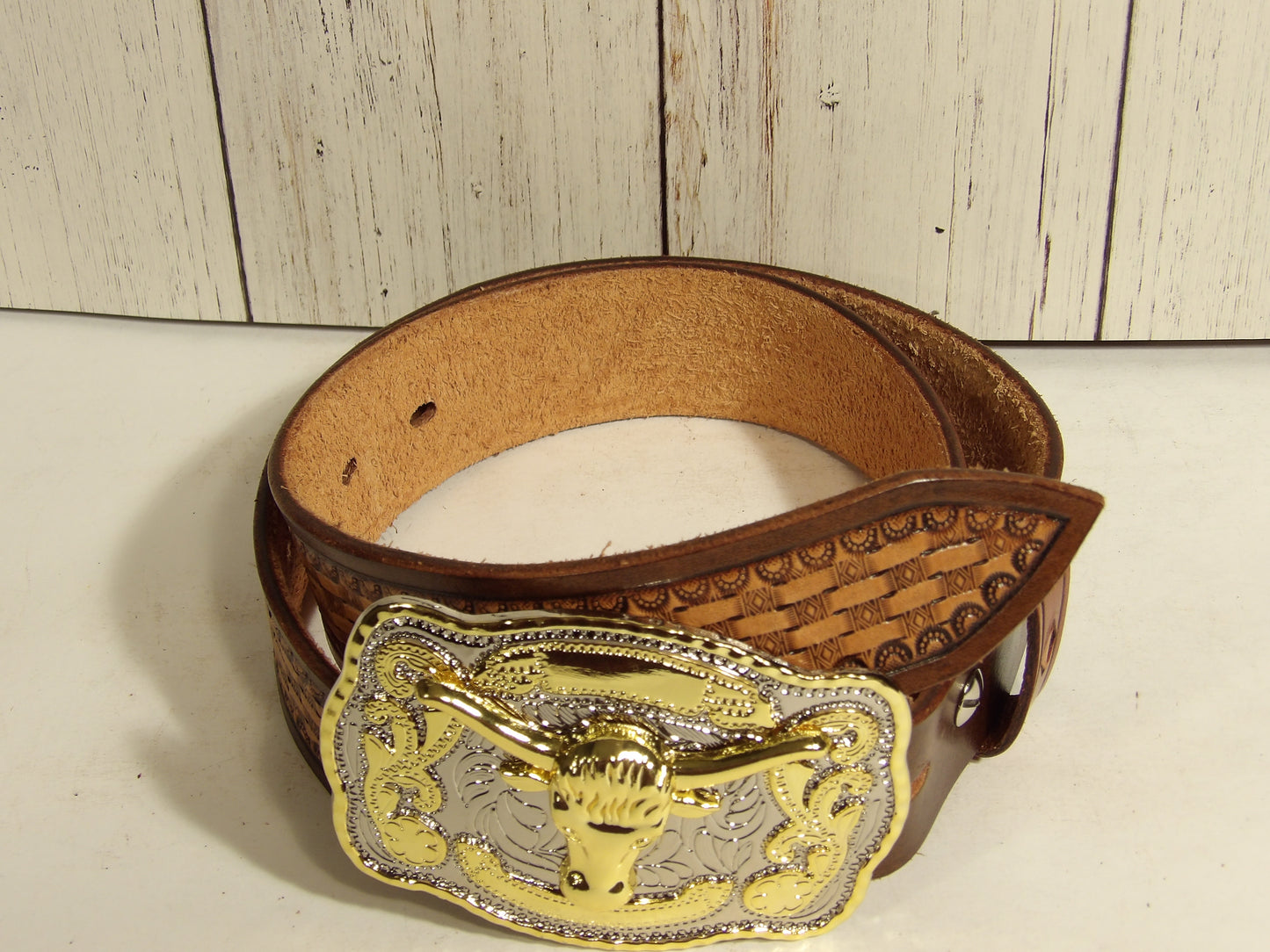 Cinturon Vaquero para Hombre / Cowboy Belt for men ( Hand Stamped )