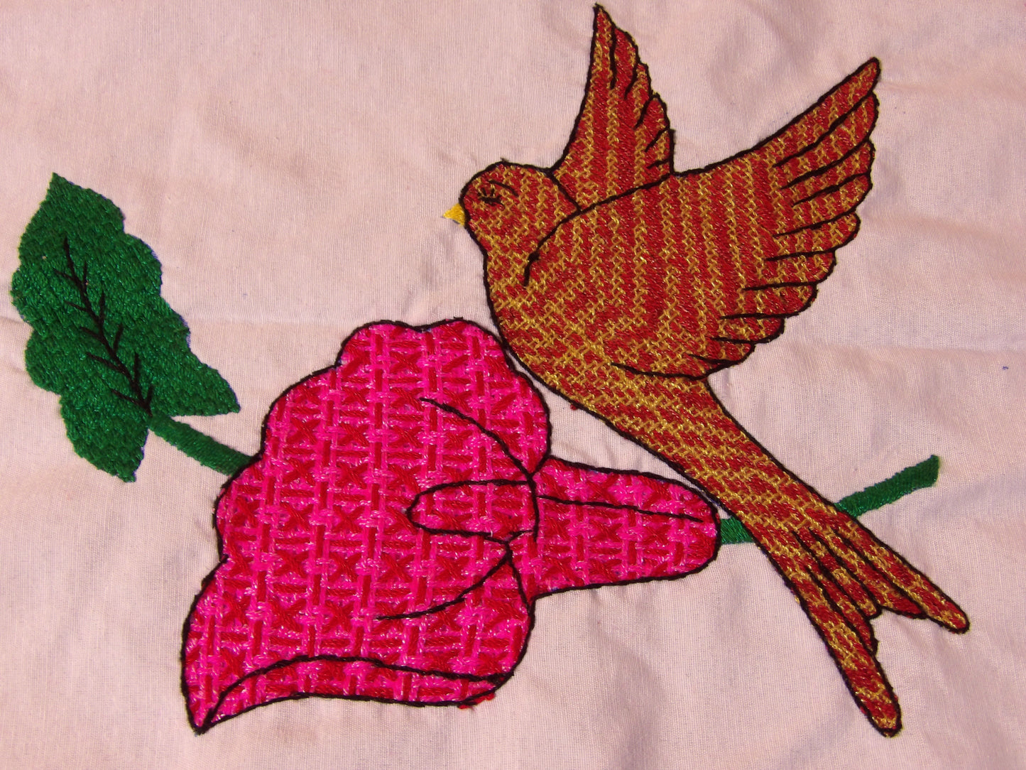 Small mexican hand embroidered linen cloths, Mexican napkins (Servilletas bordadas a mano)