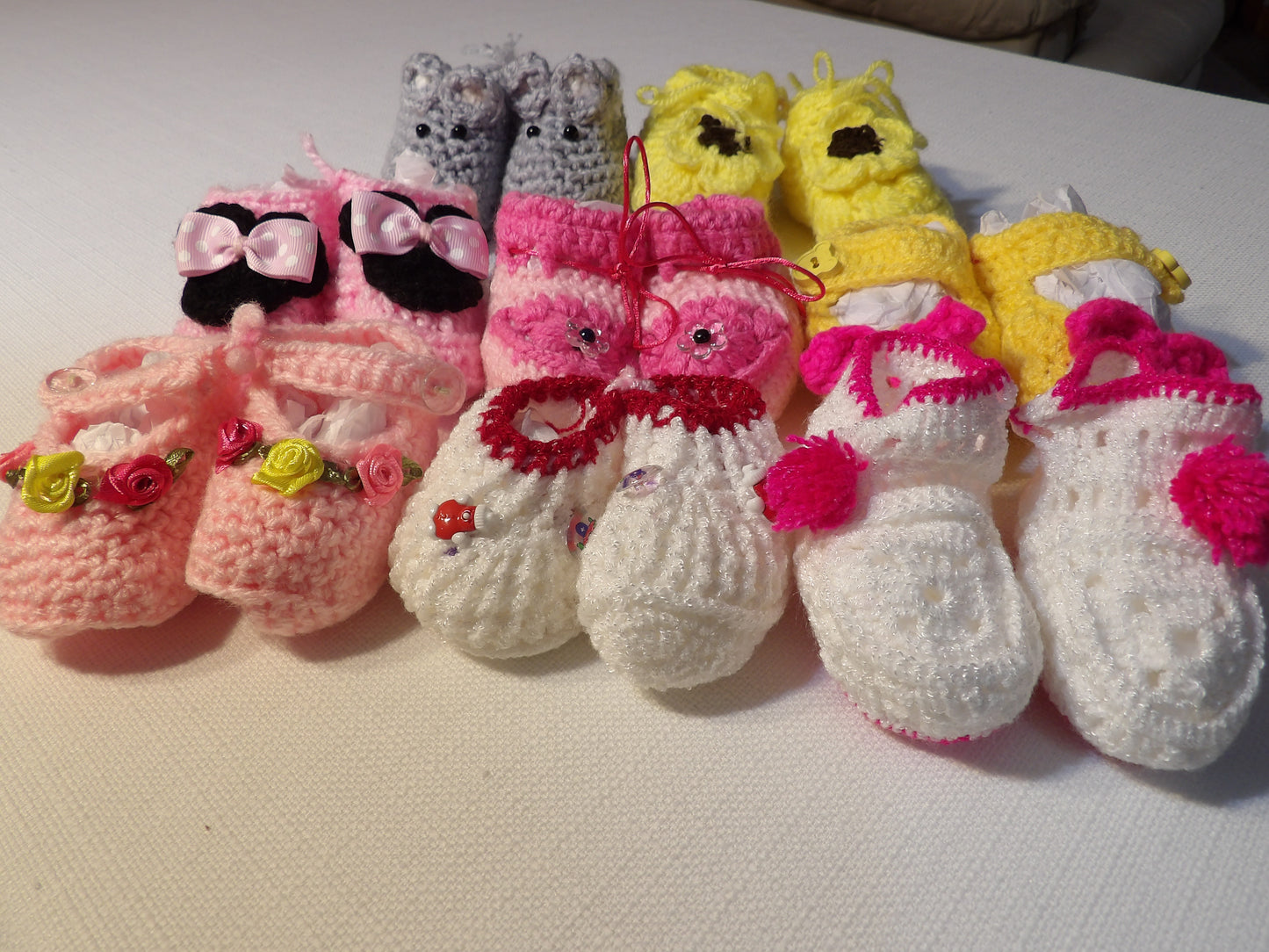 Handmade baby shoes (zapatitos de bebe tejidos a mano)