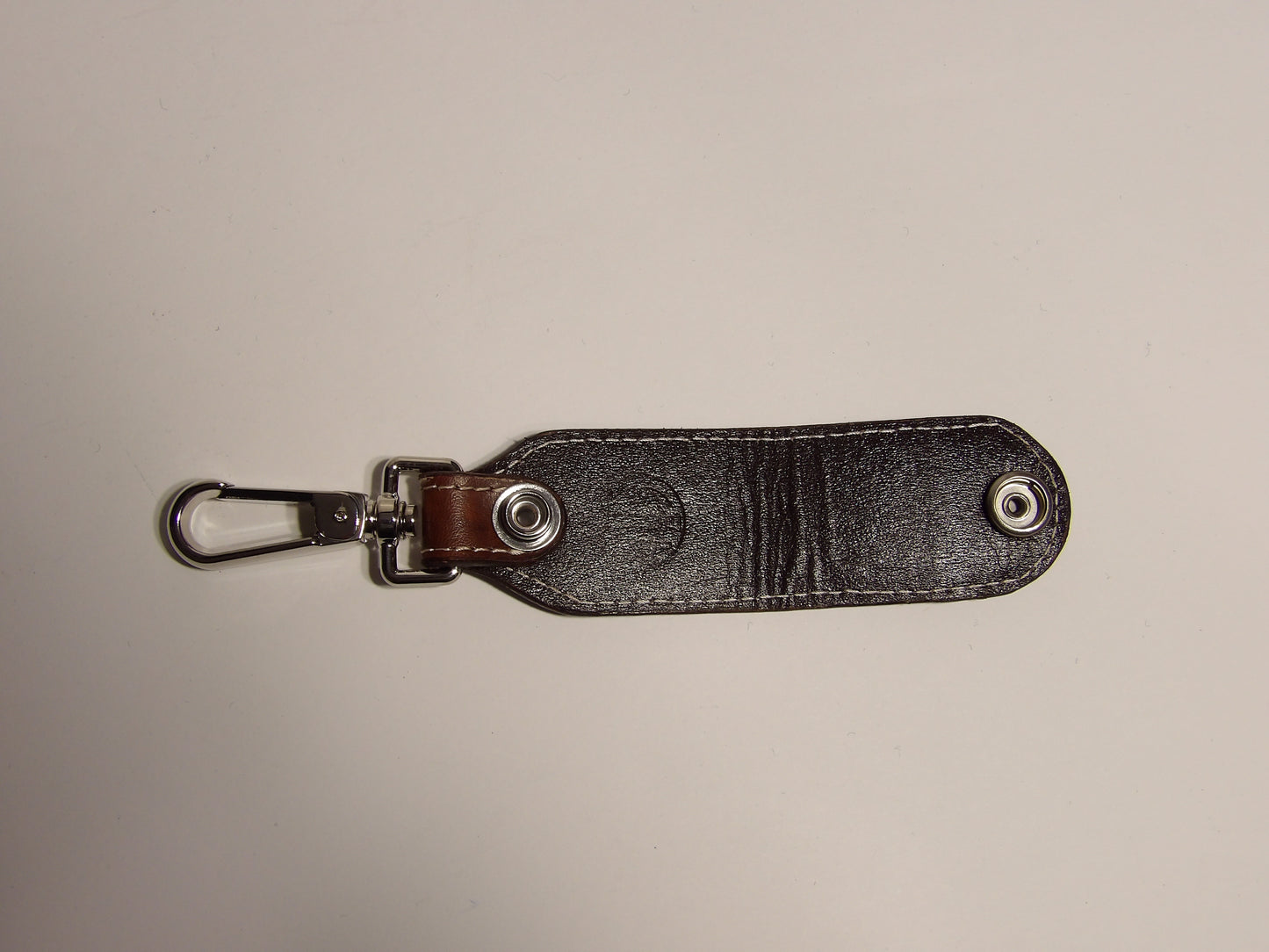 Leather key fob ( Handmade, Hand stamped )