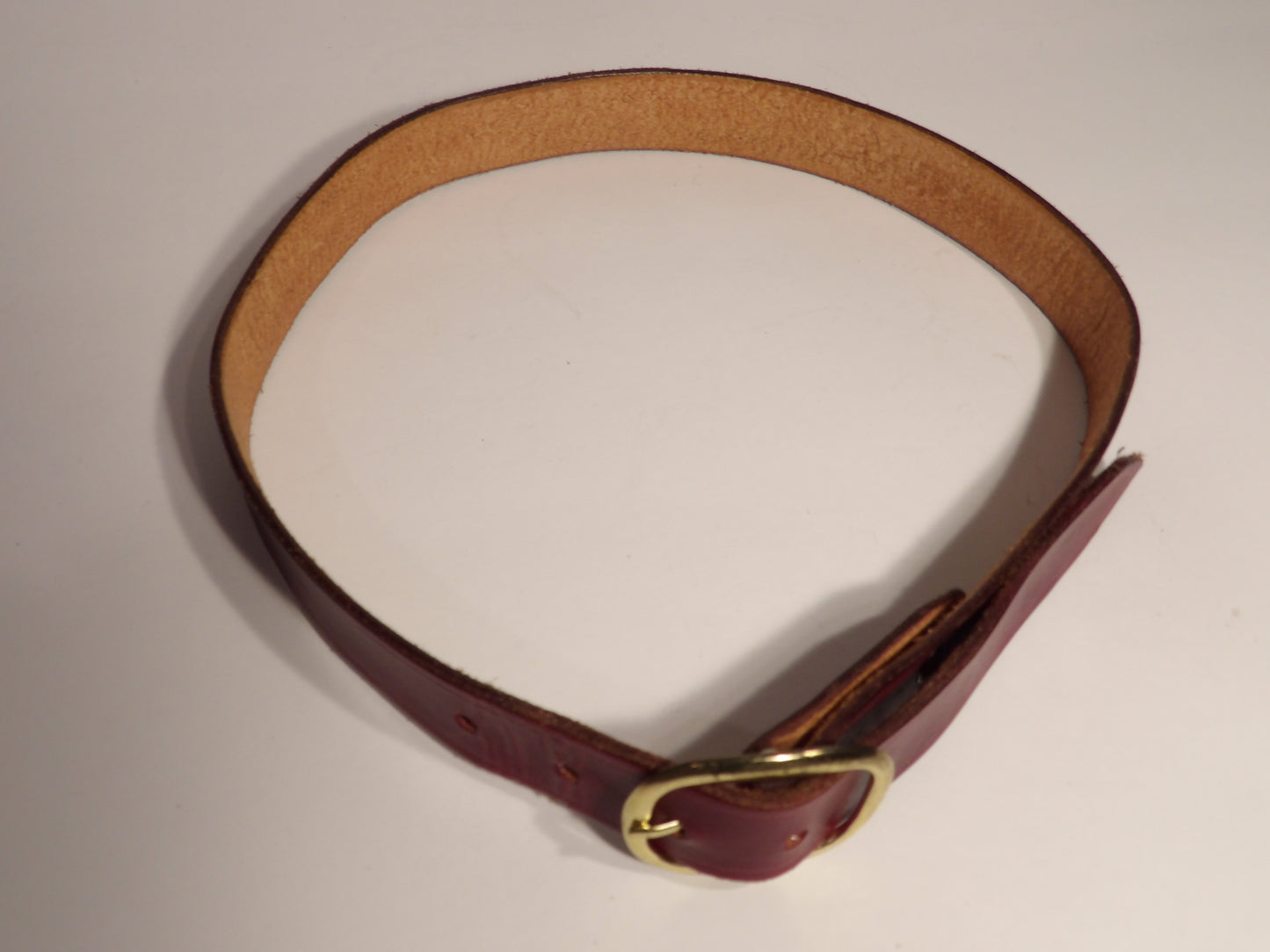 Kid's leather belt ( Red )