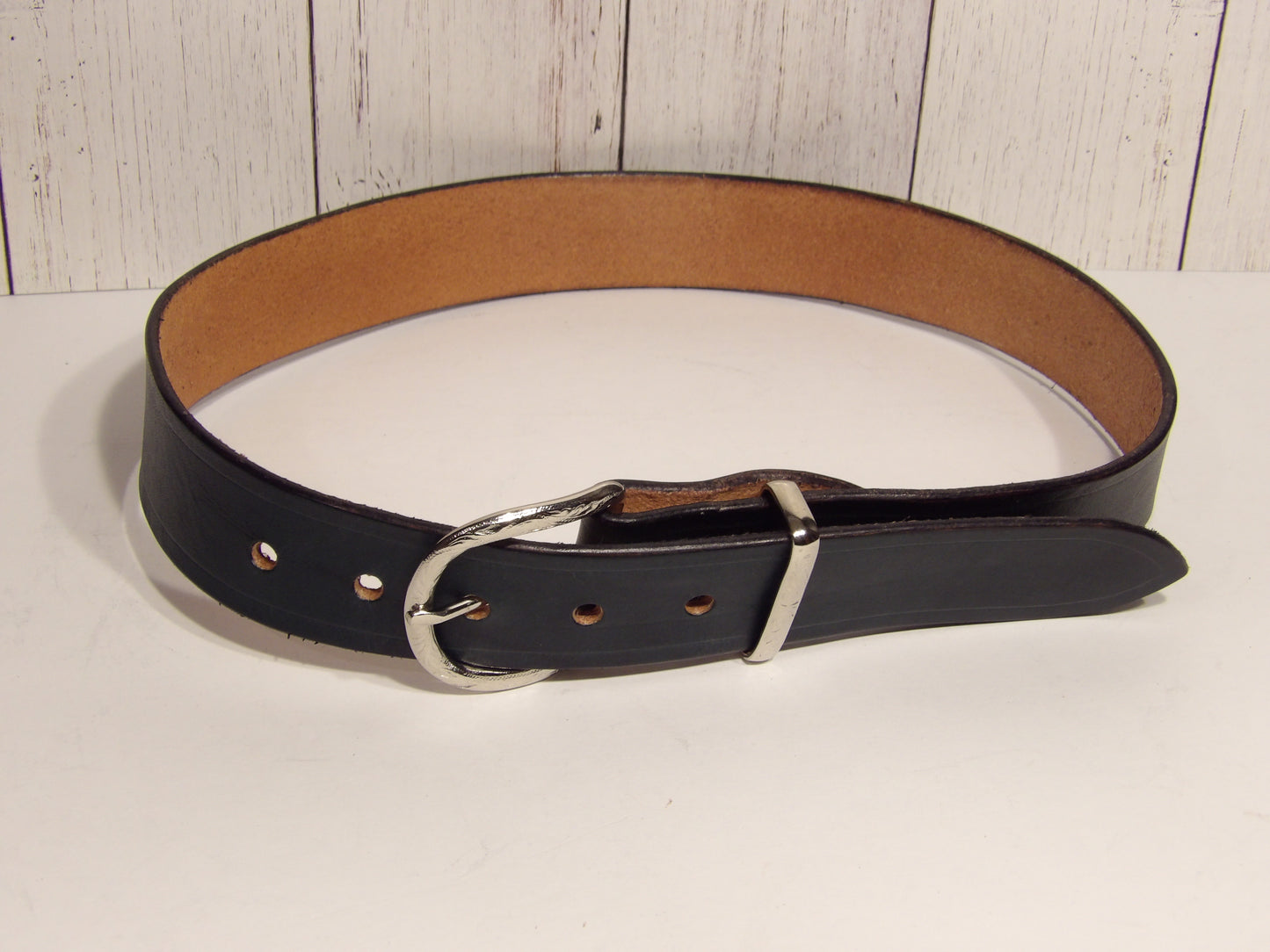 Girl's leather belt ( Dark Blue )