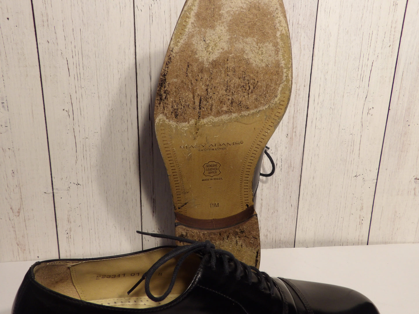 Men's Leather Shoes ( Stacy Adams ) Black