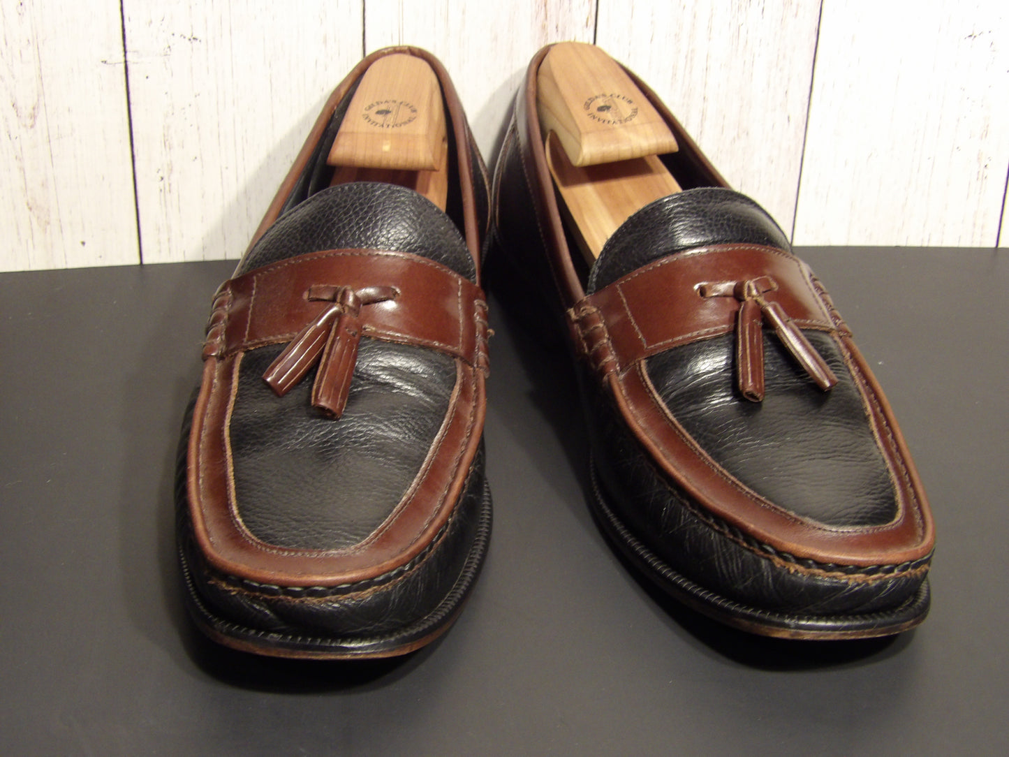 Men's leather shoes ( Florsheim ) Black and burgundy