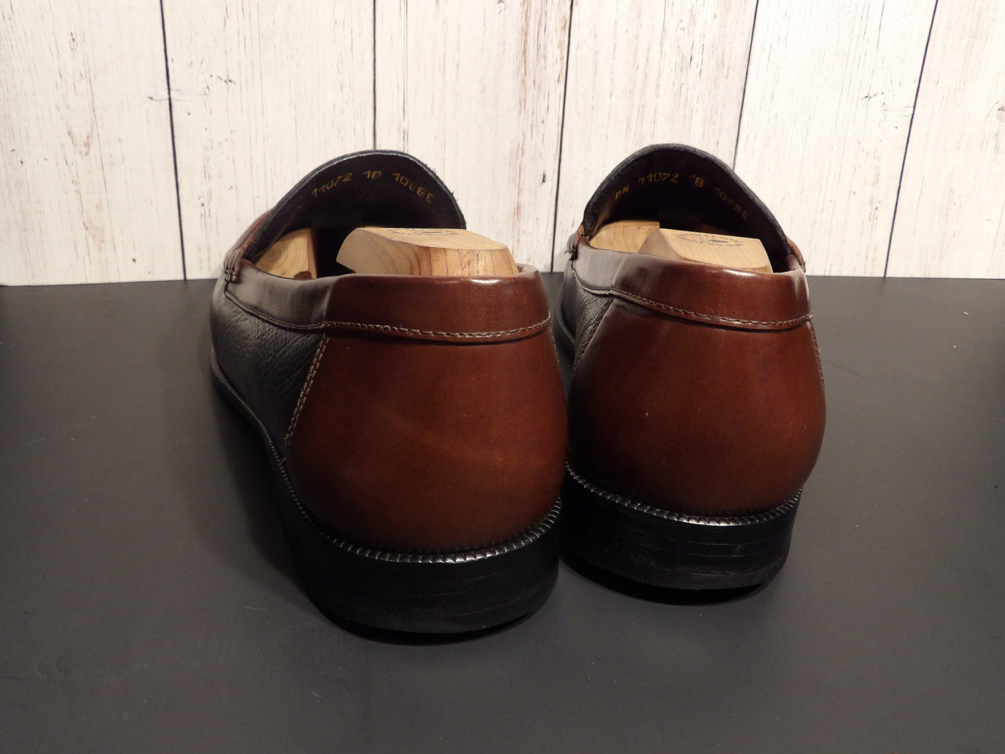 Men's leather shoes ( Florsheim ) Black and burgundy