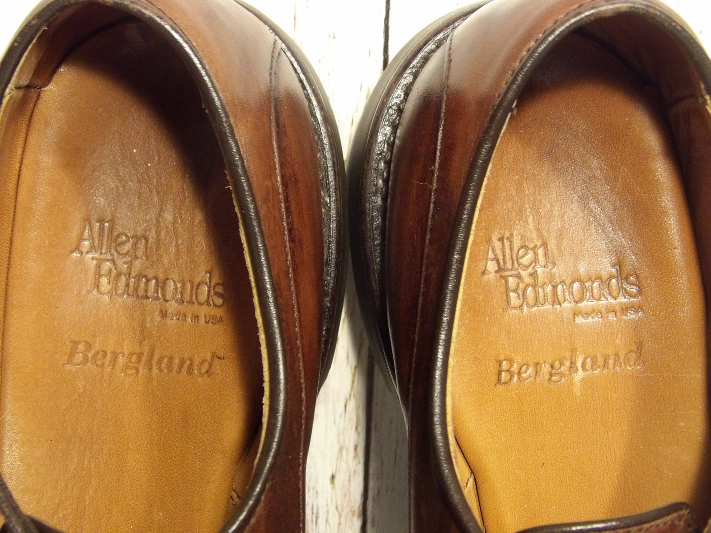 Men's leather shoes ( Allen Edmonds ) Dark Brown